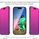 Privacy Screen Protector for iPhone 17 Pro Gradient 2 Pack