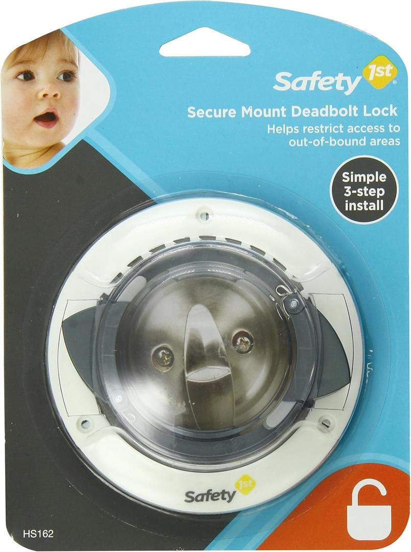 Safety 1st Secure Mount Deadbolt Lock,White