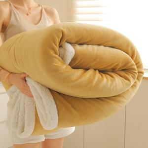 Sherpa Fleece Throw Blanket for Couch - Thick and Warm Bed Blanket Dual Sided,Soft Fuzzy Plush Throw Blanket,Throw Size 40x60 Inches (Yellow)