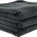 Chemical Guys MIC35303 Workhorse Professional Grade Microfiber Towel, Black, (Safe for Car Wash, Home Cleaning & Pet Drying Cloths) 16" x 16", Pack of 3 (16" x 16", Pack of 3, Black)