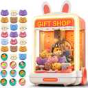 30 PCS Claw Machine for Kids, Mini Vending Machine with Lights Sound, Electronic Prize Dispenser for Kids Girl Ages 3-6, Claw Toys Game Gifts for 3 4 5 6 7 8 Years Old Girls