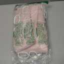 Siiluminisoy Pink Shower Curtain Cute Shower Curtain Fabric Shower Curtains for Girl Tufted Leaves Textured Striped Modern Cloth Shower Curtains for Bathroom, 72" x72"