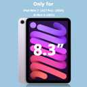 Privacy Screen Protector for iPad Mini 7 (A17 Pro), Tempered Glass for iPad Mini 7th (2024)/ Mini 6th Generation(2021) 8.3 Inch, Anti-Spy, Anti-Scratch, Bubbles Free