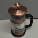 French Press Coffee Maker -34oz Classic Coffee Press Heat-resistant Borosilicate Glass Coffee Pot with 4-Level Disassemble Filters, Portable Cold Brew Coffee Maker for Travel Home(Dark Pewter)