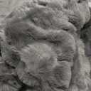 Faux Fur Throw Blanket for Couch, Cozy Fuzzy Fluffy Soft Plush Thick Bubble Sherpa Blanket for Sofa Bedroom Living Room, Mothers Day Birthday Gifts for Women Home Decor (50*60, Dark Gray)