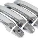 NewYall ABS Plastic Chrome Exterior Door Handle Covers for Sierra Silverado Suburban 1500 2500 3500 Tahoe Yukon 2014-2019 Outer Front Rear Left Driver and Right Passenger Side