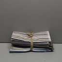 Premium Kitchen Towels (16”x 26”, 6 Pack) | Large Cotton Kitchen Hand Towels | Popcorn Striped Design | Dish Towels | 430 GSM Highly Absorbent Tea Towels Set with Hanging Loop | Gray
