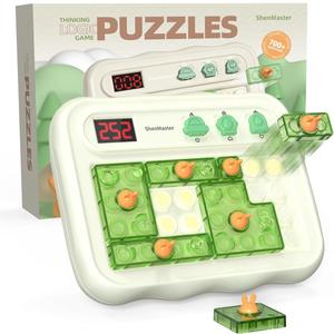 Super Blocks Pattern Matching Puzzle Games,3 in 1 Brain Teaser Toys for Kids,Travel Games for Road Trips,Gift idea for Boys and Girls 3+