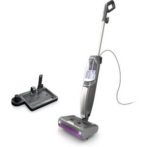 Shark Steam Pickup 3-in-1 Steam Mop Picks Up Debris, Deep Scrubs, & Steam Sanitizes - All At Once, Lightweight Steam Cleaner for Home with Sealed Hard Floors like Hardwood, Tile & Laminate, SD201