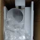 13.4" Panel Bathroom Exhaust Fan with Light, 160 CFM Bathroom Ventilation Fan with 12W 6500K LED Light, 1.0 Sones Low Noise, 4 Inch Duct Quiet Square Fan for Home Bath Restroom Hotel Office