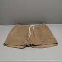 AMY COULEE Mens Corduroy Shorts 5.5" Elastic Waist Casual Shorts Summer Beach Shorts with Pockets (Large, Khaki)