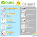 2 in 1 Namable Chore Chart - Dry Erase Morning/Bedtime Routine Chart for Kids - Magnetic Visual Schedule for Toddlers to Do List Checklist for Multiple Kids