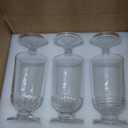 24fl oz Glass Candy Jars with Lids,3 Pack Apothecary Jars,Storage Jar for Candy, Cookies, Snacks, Kitchen Pantry, Clear Glass Jar for Countertop Display & Party Favors