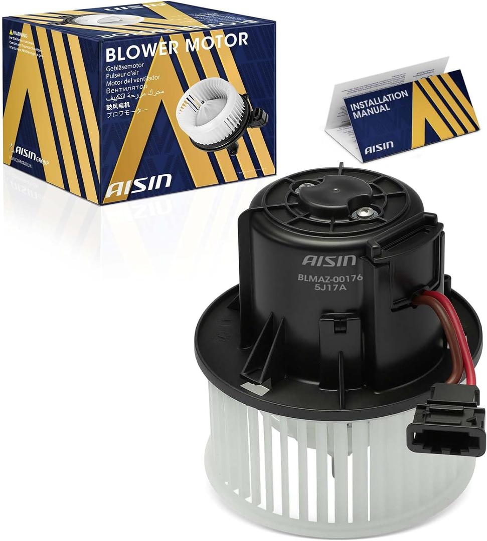 AISIN AFTERMARKET BLMAZ-00176 HVAC Blower Motor with Wheel Assembly - Compatible with Volvo XC60 2010-2017, S60 2011-2018, XC70 2008-2016, S80 2007-2016, V70 2008-2010