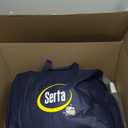 Serta Goose Feather Down Fiber Cotton Comforter King Size - 100% Cotton Duvet Insert - Hotel Luxury Hypoallergenic Bedding Comforter All Season Medium Warmth 106 x 90 Inch White