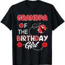 Grandpa Of The Birthday Girl - Family Ladybug Birthday T-Shirt, L
