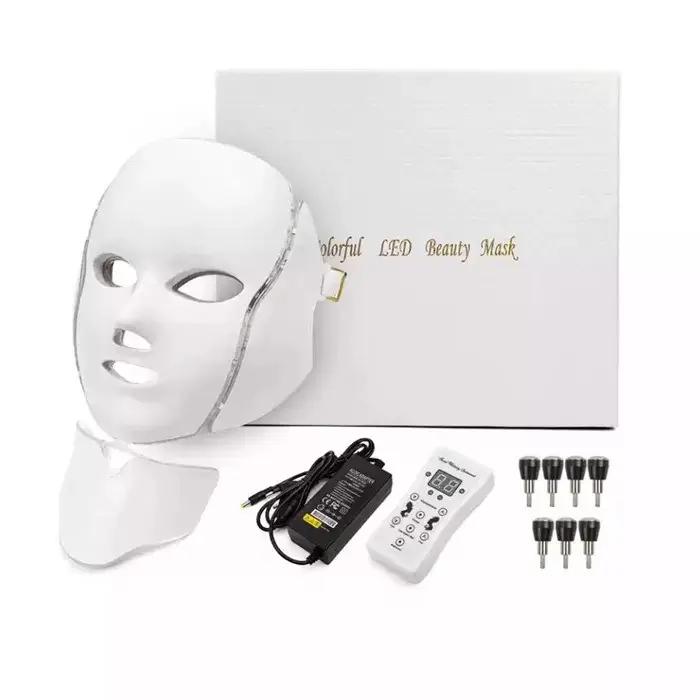 YXHMY Home Led Color Light Beauty Mask Photonic Skin Rejuvenation Seven Color Neck Spectrum Instrument