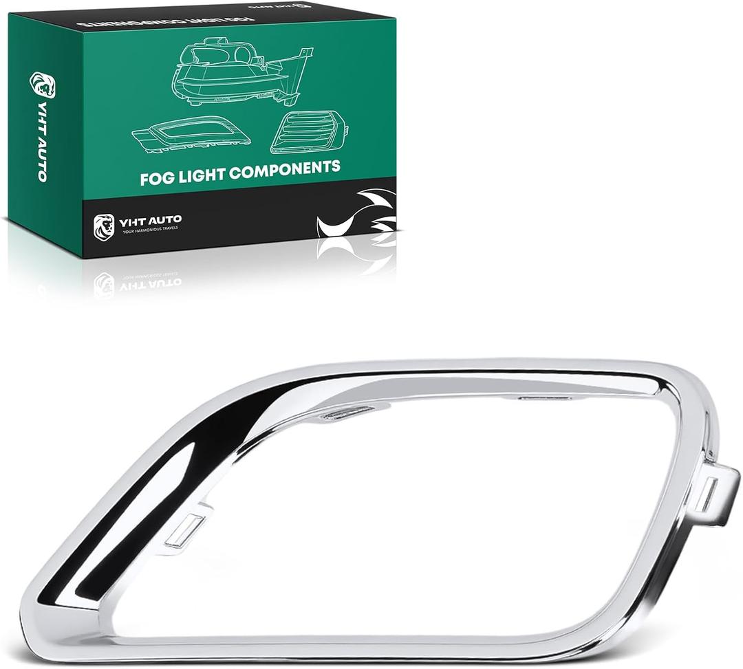 YHTAUTO Fog Light Trim Fits Jeep Cherokee Trailhawk KL 2019-2023 Front Bumper Fog Light Cover Bezel Right Passenger Side