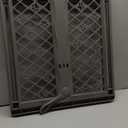 MYPET North States Paws Portable Pet Gate: 26-40" Wide. Pressure Mount. No tools needed. Made in USA. Dog Gate 23" Tall, Expandable, Durable Dog Gates for Doorways, Light Gray