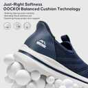 Men's Hands-Free Slip On Sneakers | Laceless Walking Shoes for Gym/Travel/Office (9, 1644-dark Blue)