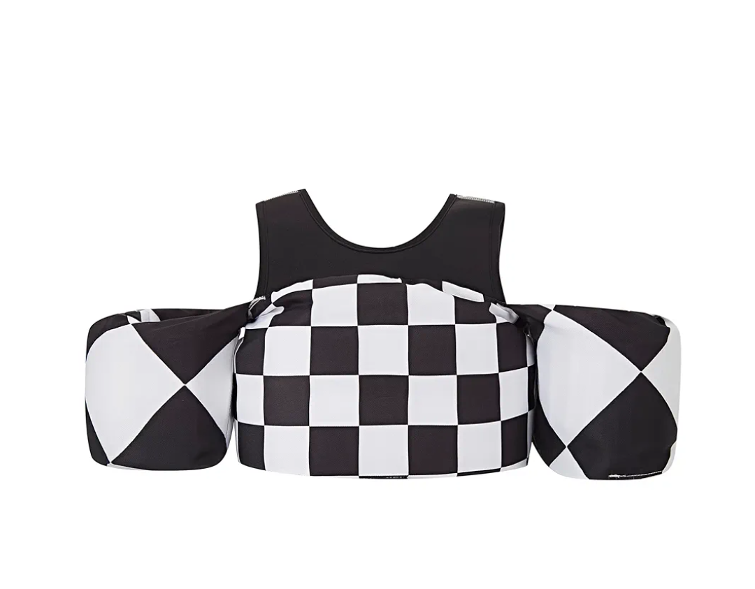 KIDSco Swim Vest for Kids 30-50 lbs. A Puddle Jumper Swimming Float Aid with Shoulder Straps and Arm Water Wings. for Boys and Girls Aged 2-6
