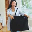 Extra Large Canvas Tote Bag - 27" X 16" X 8" Heavy Duty Reusable Shoulder Bag Personalized Custom Tote for Shopping