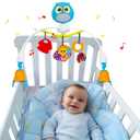 Baby Stroller Arch Toy with Relaxing Music & Lights - Adjustable Activity Arch & Play Accessories - Baby Bouncer Toy Bar, Carseat, Crib, Stroller Hanging Toys for Infants 0 Months Old & Up