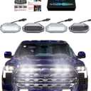 OKLSG Front Bumper LED Grill Lights for Toyota Tundra 2026 2025-2022 Raptor Marker Lights Bars fit Platinum 1794 Edition OEM Grille without TRD Package 3rd Gen Tundra Exterior Accessories (White)