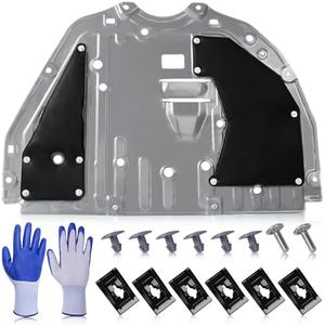 74111-T20-A00 74113-T20-A00 Lower Engine Splash Guard Under Car Shield Cover Board for Honda Civic 2022 2023, Front Centre Underbody Shield | with Engine Cover Pins and Bolts, Replace# 74111T20A00