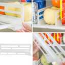 Adjustable Refrigerator Divider for Organized Storage, Transparent Pp Shelf Separator for Fridge and Freezer, Easy to Install and Space-Saving, 10.03 X 3.14 X 2.91 Inches, Transparent
