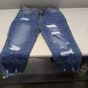 Women High Waist Skinny Stretch Ripped Jeans Destroyed Denim Pants Plus Size 12