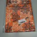 XCHI Spooky Orange and Black Spider Web Halloween Round Placemats Set of 4 Table Mats for Party Home Kitchen Dining Table Decorations 14x14 Inch