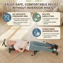 Electric Traction Machine for Neck and Back, Home Spinal Decompression Device for Lower Back Pain Relief, Non-Inversion Design spine stretcher for Safer Daily Use,Lumbar Traction Decompression Table