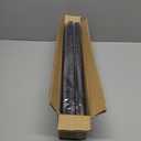 1 Inch Black Double Curtain Rod with Vintage-style Finials-Tension Curtain Rods 28-48 Inchs for Bedroom&Home Decor