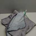 Blissful Diary Baby Splat Mat for Under High Chair, 50.4 x 50.4 Inch Wipeable Splash Mat, Waterproof and Washable, AntiSlip Floor Protector, Silver Mist