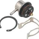 19236428 Fuel Pressure Regulator with Clip + Snap Ring 3.8BAR For Chevy Silverado Avalanche Suburban Express Tahoe Impala/GMC Sierra Yukon/Cadillac Escalade/Buick Rainier & More Replace# 217-3299