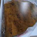 Round Dining Table for 4,Kitchen Dining Room Circle Dinner Pedestal Table,Space Saving Wood Kitchen & Dining Room Furniture (Vintage, 47In)