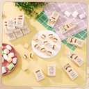 Wettarn 50 Sets Volunteers Appreciation Gifts S'more Gifts Bulk Marshmallow with Box Office Party Favors Thank You Gift Rewards for Teacher Nurse Coworkers Staff Team Employee (Marshmallow)
