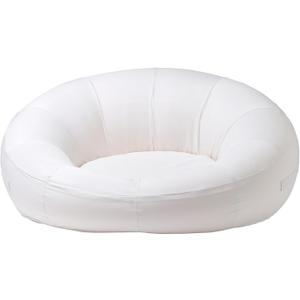SUNNYLiFE Cloud Lounger, Oversized Floating Daybed, Tierra Cream, PVC/Fabric/Textilene, 74.02x60.24 Inches, 13.56 lbs