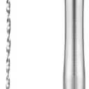 tifanso Muddler for Cocktails, 10" Muddler and Long Handle Bar Cocktail Mixing Spoon, Stainless Steel Stirrer, Bar Accessories Tools for Mojitos Fruit Drinks