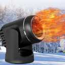 New Car Heater,Portable 12V Car Heaters & Defroster,200W Fast Heating & Cooling Fan,Plug in Car Heater for Windshield Defogger with 360 Rotary Car Heaters for Vehicle,Car,RV,SUV