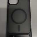 Temdan Magnetic Compatible with iPhone 15 Plus Case & iPhone 14 Plus Case, [Built-in Invisible Kickstand][Compatible with MagSafe][Military Grade Shockproof] Slim Translucent Matte Phone Case 6.7" (Black)