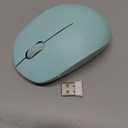 TECKNET Wireless Mouse for Laptop, 2.4G Quiet Computer Mouse with USB Receiver, 4 Buttons Portable Cordless Mice for Chromebook, Laptop, PC, Mac, 800/1200/1600 DPI - Mint Green