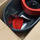 O-Cedar EasyWring Microfiber Spin Mop, Bucket Floor Cleaning System, Red, Gray, Standard