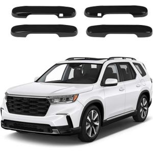 Car Exterior Door Handle Cover Protector Compatible with Honda Pilot 2023-2026/ Honda Passport 2026 Accessories, ABS Auto Outside Door Handle Decorative Cover Trim, 4PCS (Glossy Black)