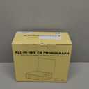 CD Player with Built-in Speakers Bluetooth Retro Portable CD Players for Home Music Player with Remote Control Headphone Jack Walnut Brown