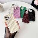 Caseative for iPhone 13 Pro Case, Wine Red | Water Ripple Pattern Curly Wave Shape Soft