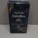YOROXRG 24 Pack Black Taper Candles, 7-8 Hours Burn Time, Unscented, Smokeless and Dripless, 0.75 x 10 Inch Dinner Candle Set for Halloween, Household, Wedding, Party and Home Décor Candlesticks