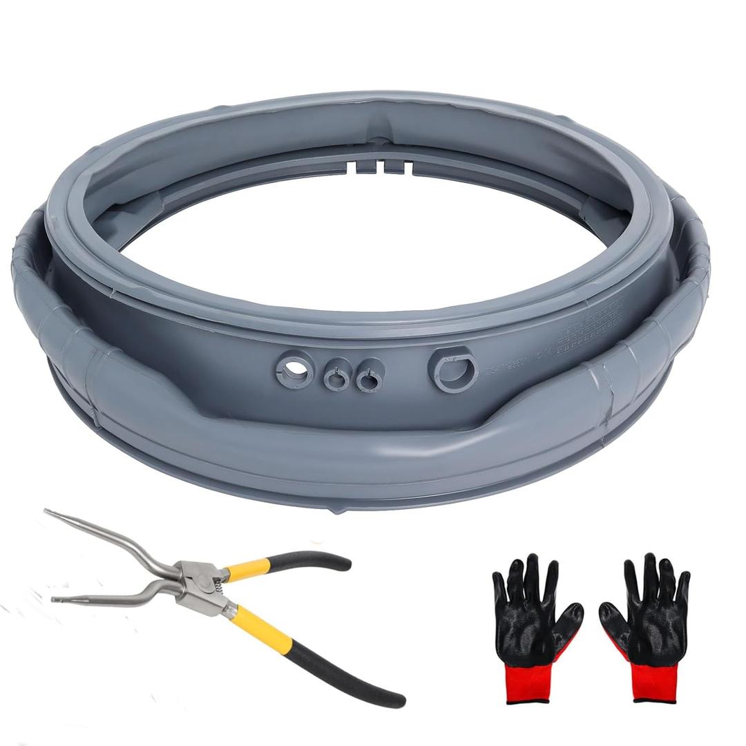 WM3470HVA WM3570HWA MDS47123605 Washer Door Boot Seal Gasket Compatible with LG Front Load Washer Door Seal & Kenmore Washer Parts WM3570HVA, WM3770HWA,WM3575CW, WM3470HWA