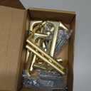 Asidrama 10 Pack 3.75 Inch(96mm) Brushed Gold Cabinet Pulls Cabinet Handles Cupboard Handles Kitchen Cabinet Hardware for Cupboard Drawer Pulls